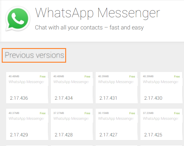 Download Old Version Of Whatsapp For Mac